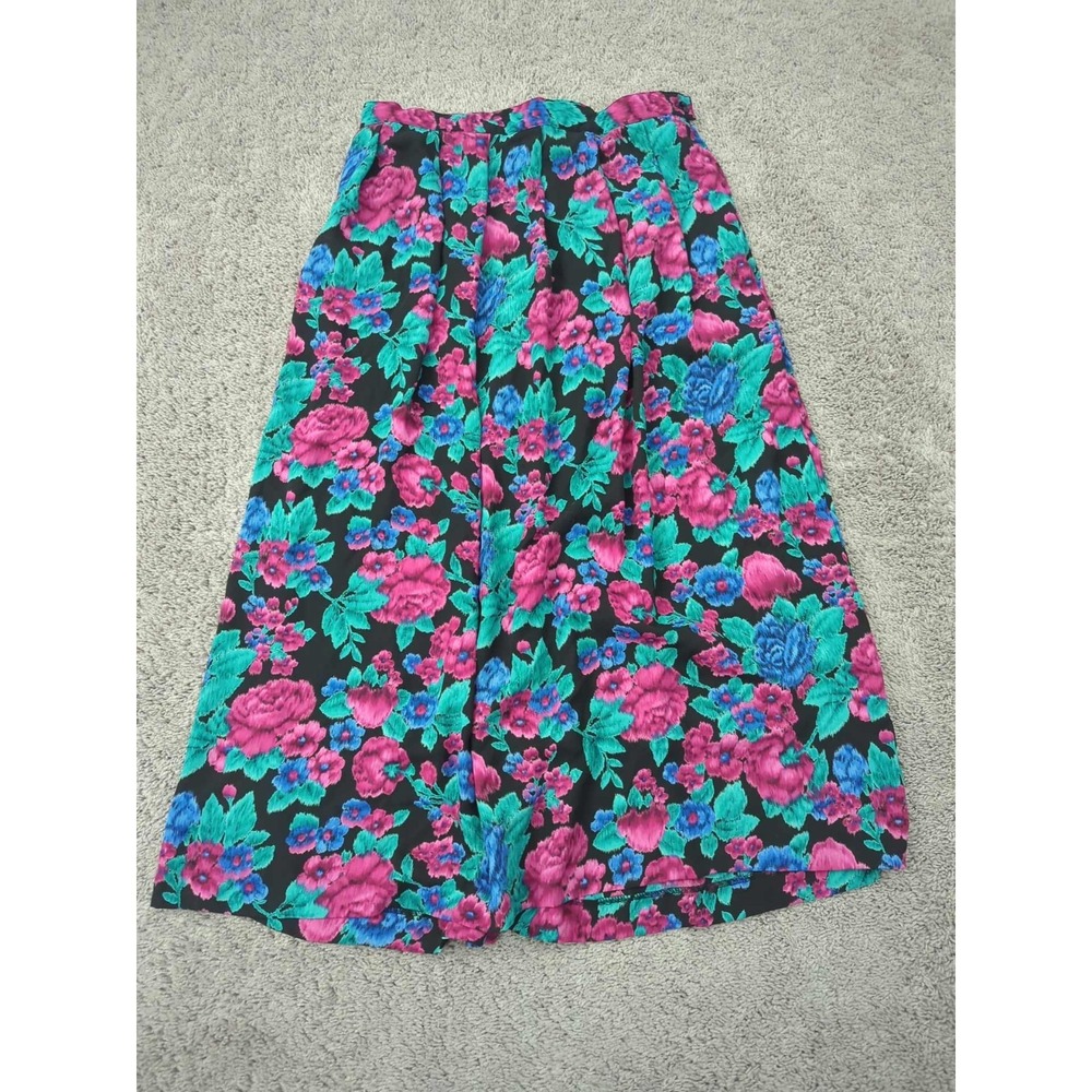 Vintage Napa Studio Skirt Womens 14 Floral Maxi Tradwife Classic